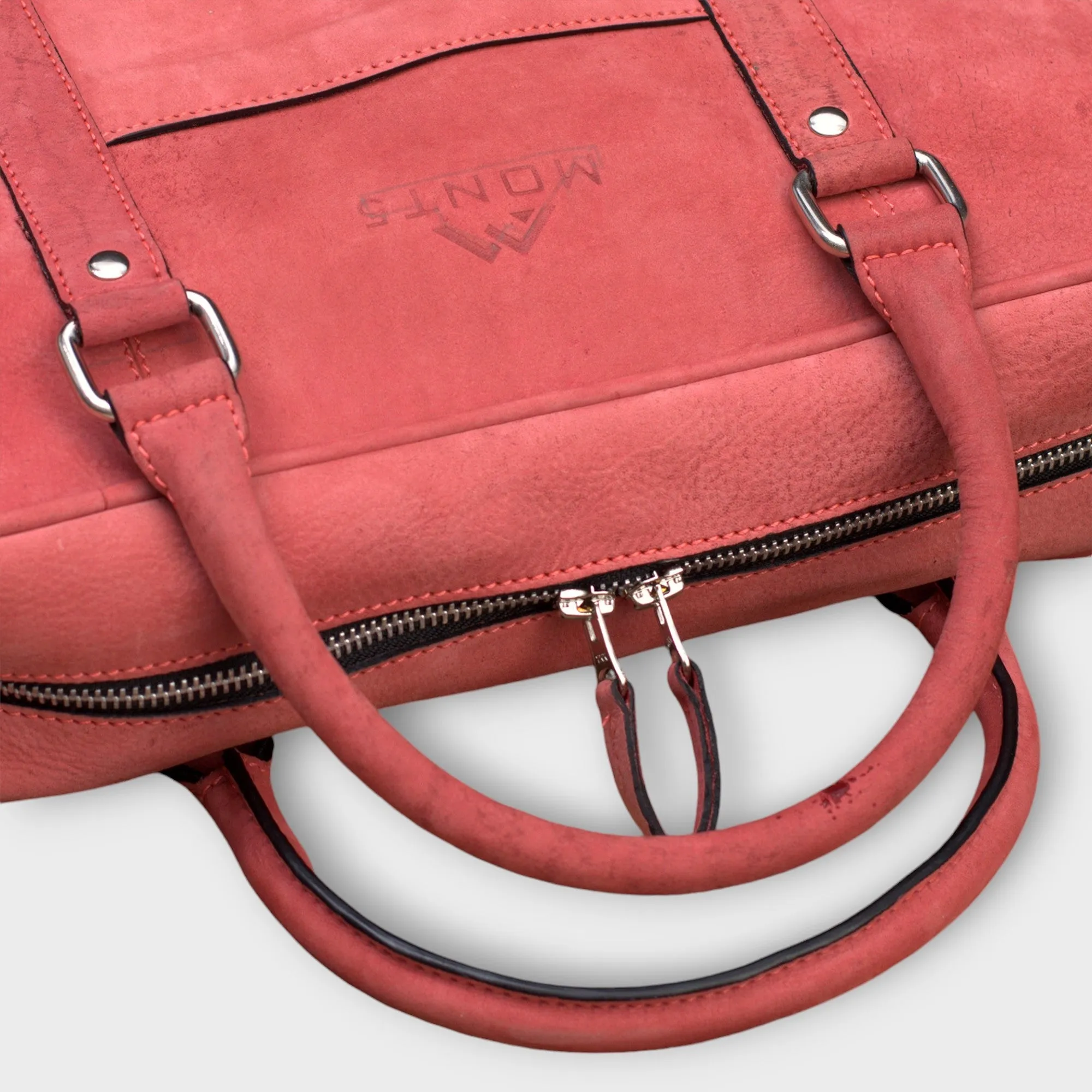 Utror Pink Leather Briefcase