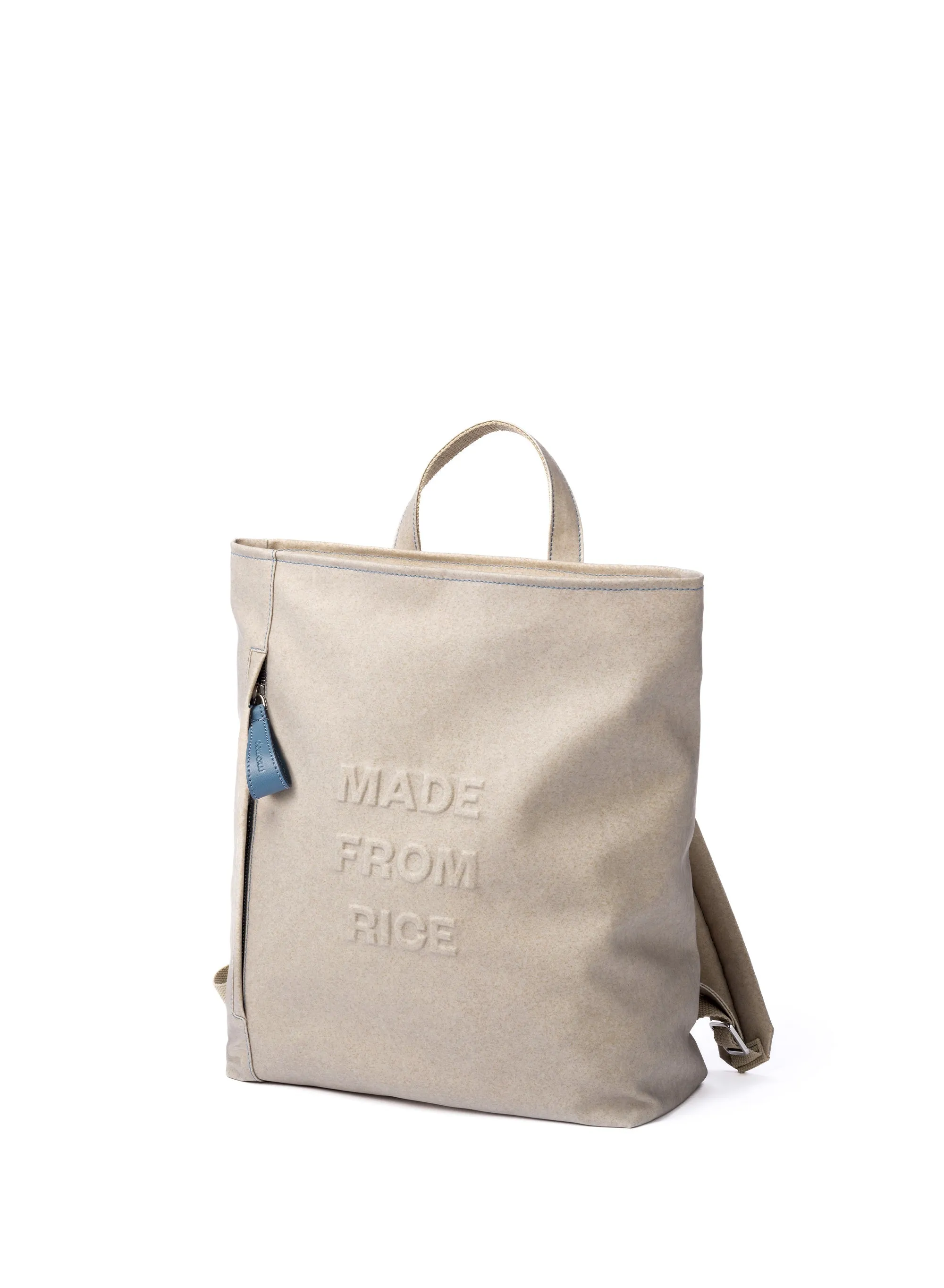 Vittorio Rice Leather Vegan Backpack | Rice