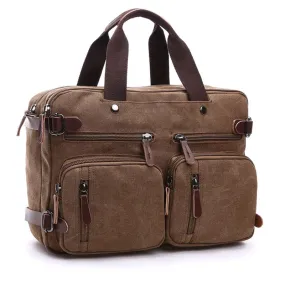 West Louis™ Casual Canvas Briefcase