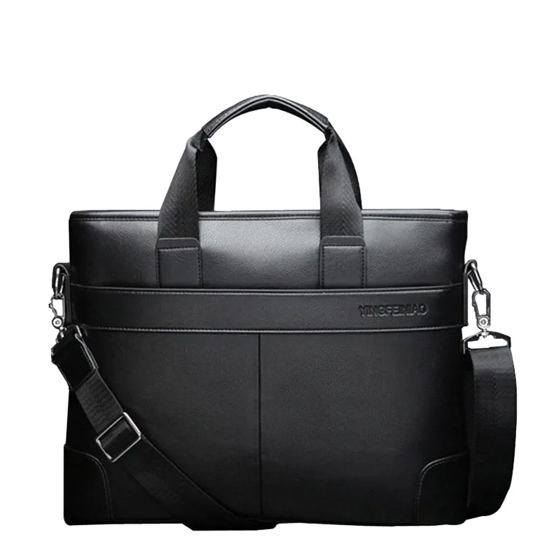 West Louis™ Men's Designer Leather Business Briefcase